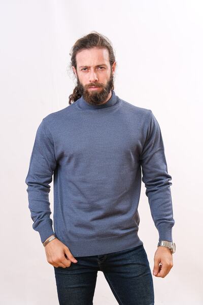 Çukurova سترة صوف نصف صياد السمك