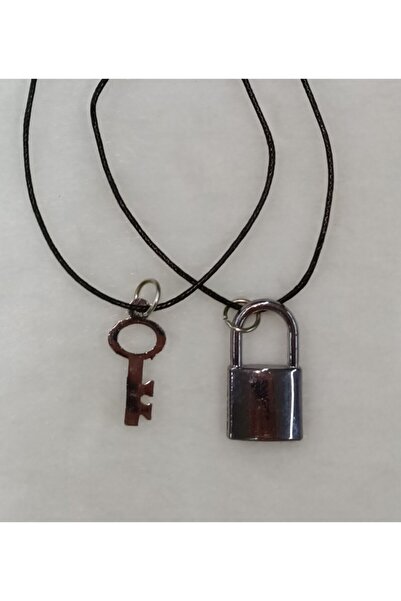 Köstebek Unisex Ipli Asma Kilitli Ve Anahtarlı Kolye