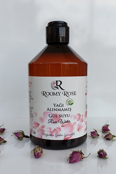Roomyrose %100 Doğal Gül Suyu Yağı Alınmamış Fliptop Kapaklı 500 Ml