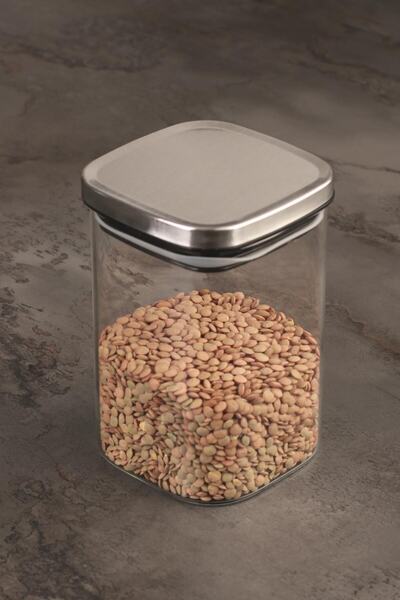 ACAR Borasilikat Cam Kavanoz Saklama Kabı 1.1 Lt