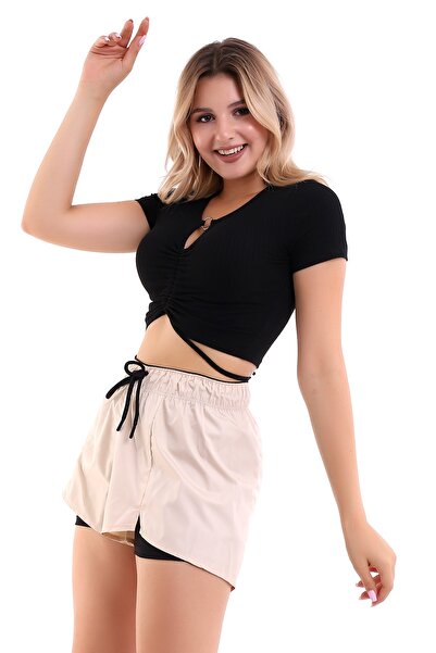 Winmoda34 Γυναικείο σορτς κολύμβησης μπεζ