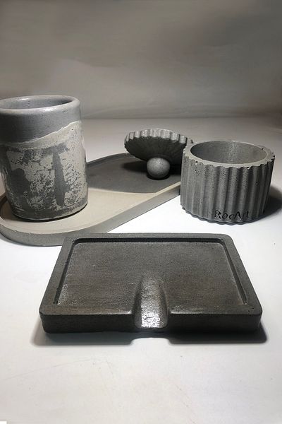 RocArt Home Σετ μπάνιου από σκυρόδεμα αντίκα