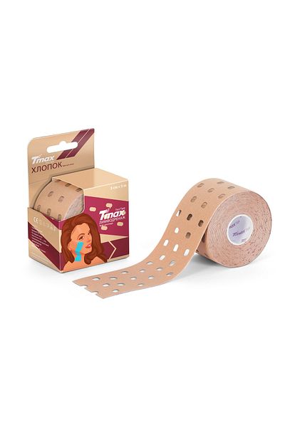 TMAX Tape Facial Yoga Tape Perforated Beauty Punch Lymphatic Tape 5 Cm X 5 Meters