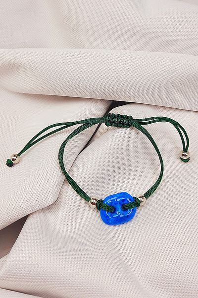 Nev Tasarım Süryani Adjustable Bracelet with Two Eyes