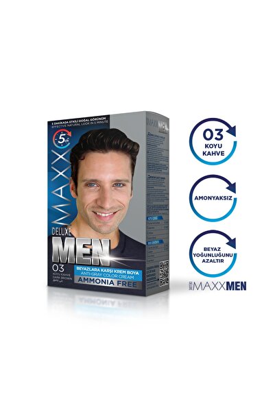 MAXX DELUXE Men 0.3 Koyu Kahve Erkek Saç Boyası