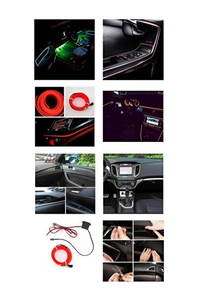 Z Tech Araç Araba Içi Torpido Ledi Mavi Renkli Ip Neon Ip Led 2 Metre