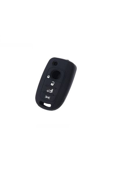 Point Fiat Egea Silicone Key Case Black Color
