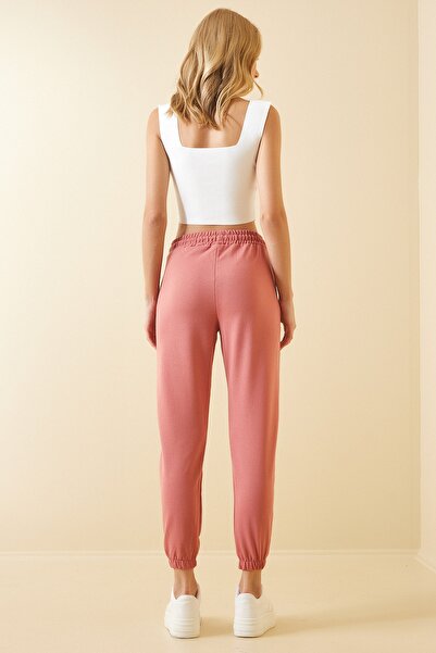 Happiness İstanbul Γυναικείο φούτερ Dusty Rose Pocket Cr00327