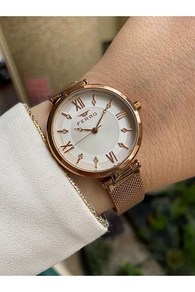 FERRO Rose Wicker Cord Women's Wristwatch F21232c-c F21232c-c