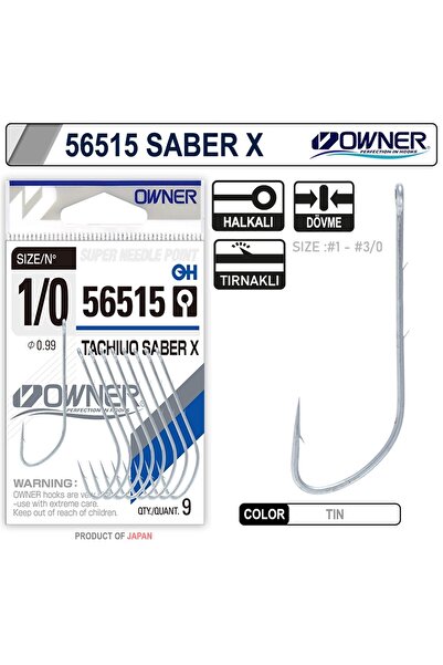 Owner 56515 Tachiuo Saber X Tin Model Balıkçı Olta Iğnesi
