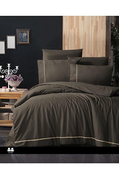 DENİZLİ ÇEYİZ First Choice Double Dark Deluxe Ranforce Bedding Set Alisa