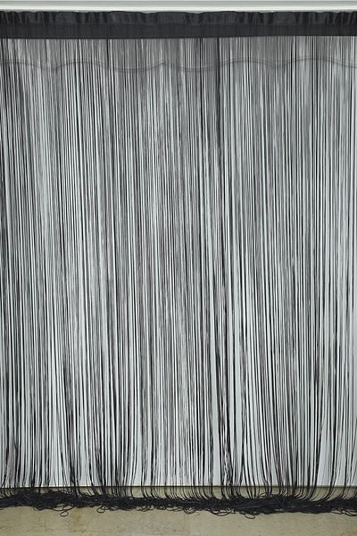 AKÇA TEKSTİL Rope Curtain Dark Anthracite Color 300 X 280 Cm