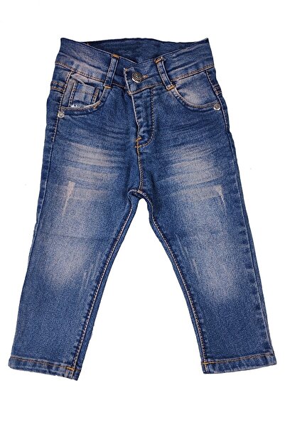 ADABEBEK Boy's Lycra Copper Antique Crinkle Denim Trousers Jean Trousers