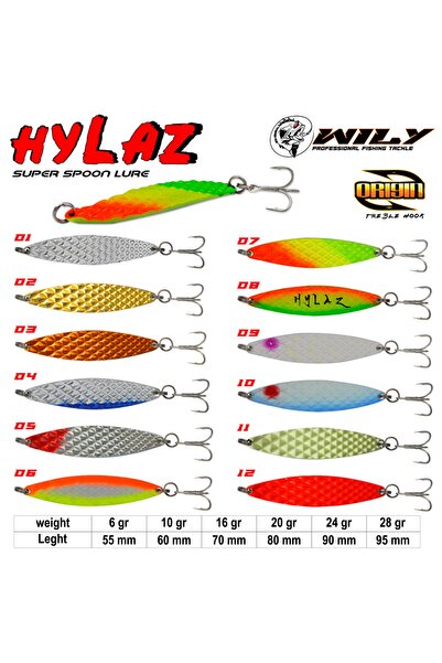 Wily Hylaz Olta Kaşık 16gr 70 mm - Hologramlı RENK:04