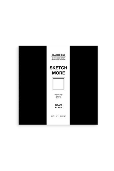 Poli Art Design Kare 15x15 Cm Eskiz Defteri Marker Ve Grafik Için Classic Ske...