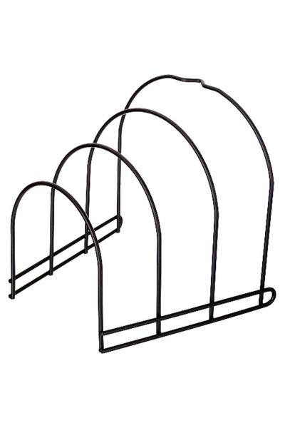 Kitchen Store Fém fekete serpenyőtartó - szekrényrendező, konyhai serpenyőszervező