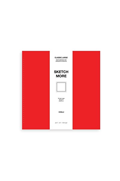 Poli Art Design دفتر رسم كلاسيكي كبير مربع مقاس 20 × 20 سم لعلامة الرسم والرسم