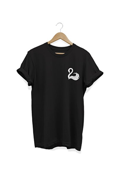 WİDİ Labud Štampano crna T-shirt