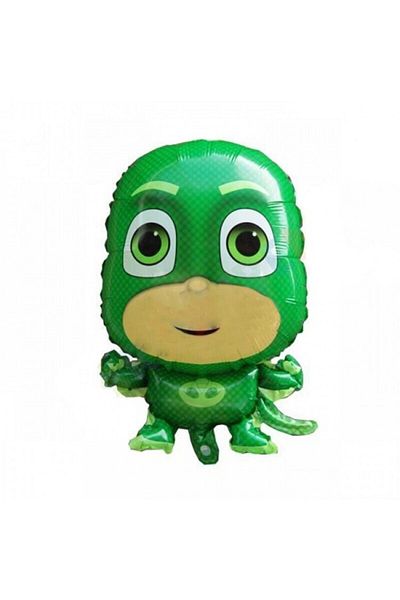 ARDSU Pija Masks Large Size Foil Balloon Flying with Helium 2 Pieces (Red and Green)