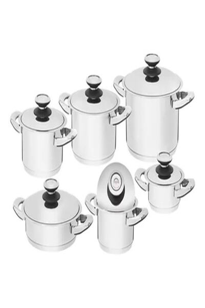 GGS Solingen Germany Ggs Solingen Termostatlı 12 Parça Tencere Setı Deluxe Senator Inox