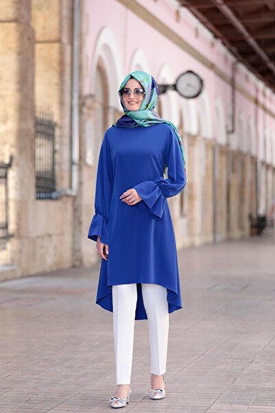 FUVAL MODA Kolları Büzgülü Eflin Tesettür Tunik