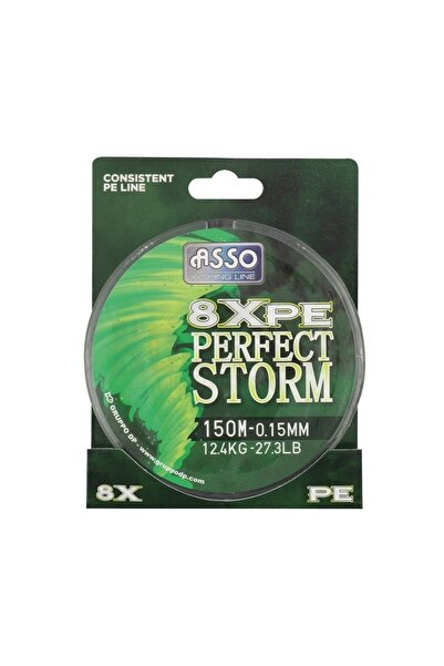 ASSO خط صيد السمك ذو 8 طبقات، خط صيد محبوك مثالي للعاصفة، 150 متر، 0,10-0,24