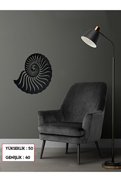 Deniz Kabuğu Metal Lazer Kesim Tablo 40x50