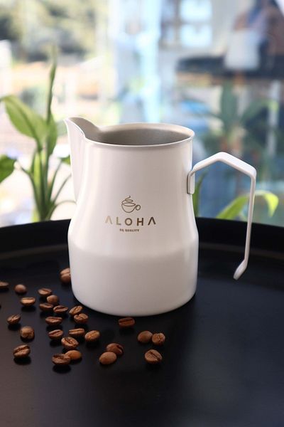 ALOHA Coffee Milk Pot 500ml - White