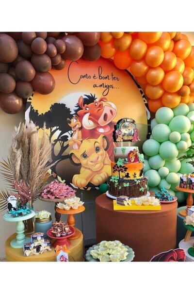 MERİ PARTİ Aslan Kral Temalı Balon Ve Balon Zincir