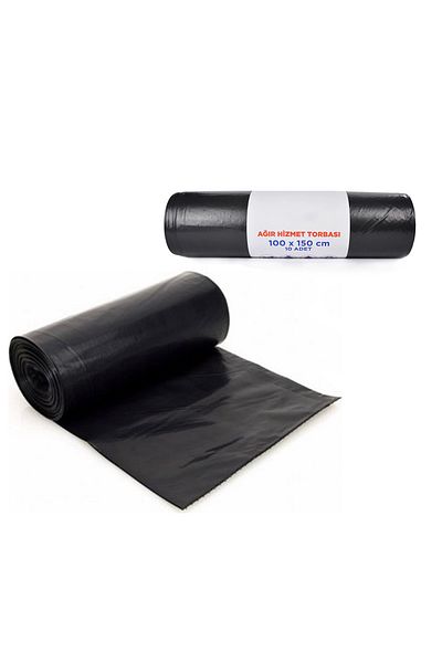 Farilya Concept Hantal Size Garbage Bag 100x150 Cm, 600gr Black Garbage Bag