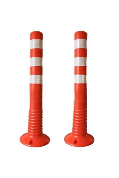 Abronya Otopark Dubası Yol Şerit Ayırıcı Plastik Delinatör Trafik Dubaları 2 Adet Esnek