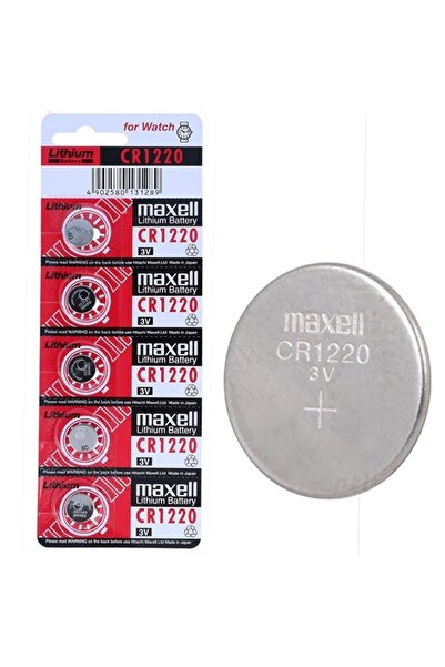 Maxell Cr1220 3v Lityum Para Pil 5li Paket
