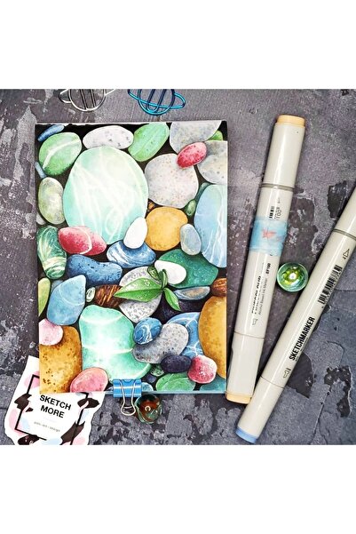 Poli Art Design Reportage Sketchbook للرسومات والعلامات - دفتر رسم الجيب