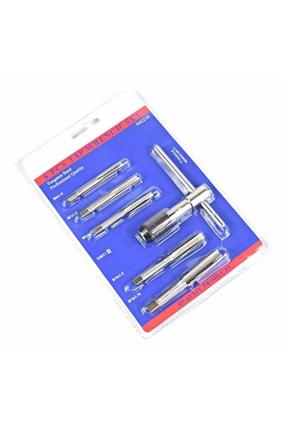 REKOTOOLS -6 Adet Metrik Vidalı Kılavuz T Şeklinde Anahtar Diş Açma Seti Seti M6 M7 M8 M10 M12