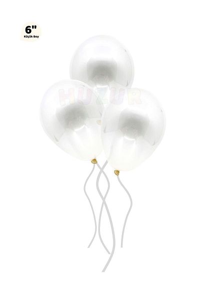 Huzur Party Store Small Mini Size Transparent Balloon 10 Pieces 6 Inch 15 Cm Balloon with Balloon Sequin Confetti Put Inside