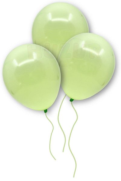 Huzur Party Store Green Macaron Balloon 10 Pieces 30 Cm Pastel Color Party Balloon Soft Color Birthday Party Concept