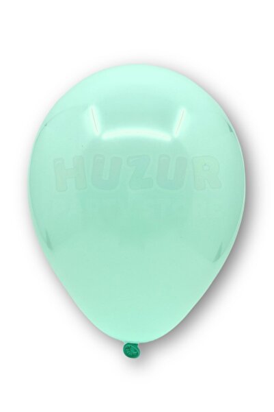 Huzur Party Store Water Green Macaron Balloon 50 Pieces 30 Cm Pastel Color Party Balloon Soft Color Birthday Party Concept