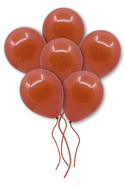 Huzur Party Store Birthday Terracotta Color Balloon - 10 Pieces 30 cm Pastel Party Balloon