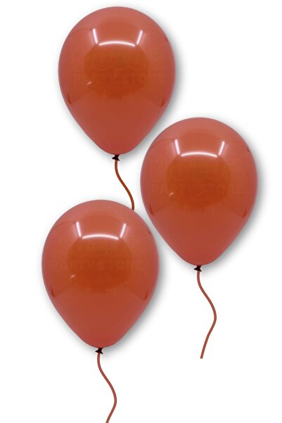Huzur Party Store Birthday Terracotta Color Balloon - 10 Pieces 30 cm Pastel Party Balloon