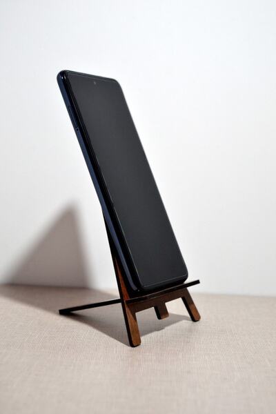 BenLeo Tasarım Çok Amaçlı Ahşap Stant Telefon Tutucu