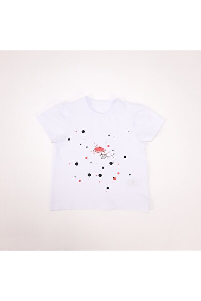 Mavipink Kız Bebek Love Cherry Kısa Kol Tişört