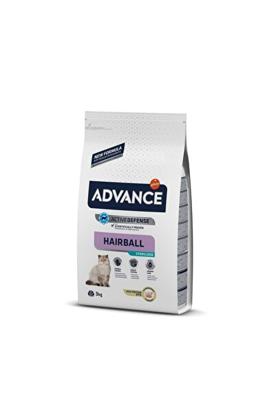 Advance Hindili Tüy Yumağı Önleyici Kısırlaştırılmış Ev Kedisi Maması 3 Kg