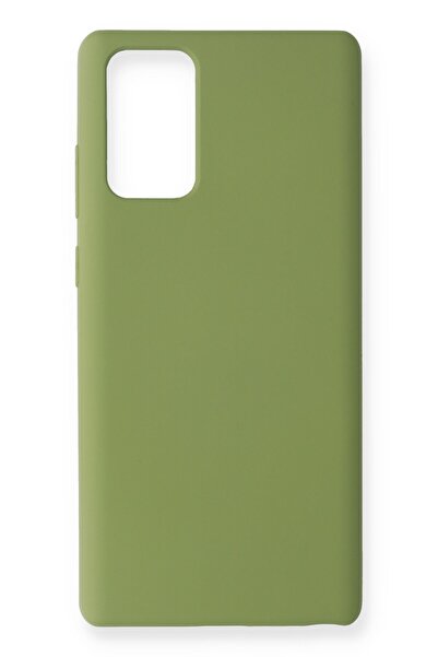 HappyCase Samsung Galaxy Note 20 Kılıf Nano Içi Kadife Silikon - Yeşil