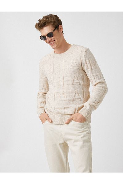 Koton Wool Textured Patterned Sweater