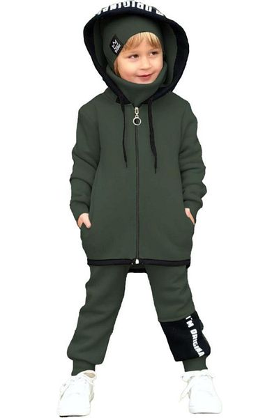 Riccotarz Boy's Beret Original Cool Green Tracksuit