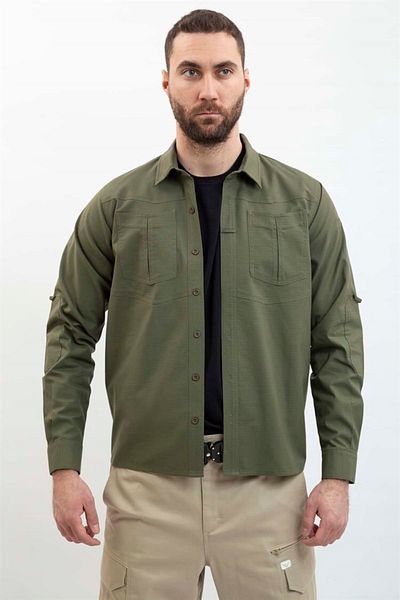 VAV WEAR Εξωτερικά τακτικά ανδρικά ρούχα Camping βαμβακερό πουκάμισο Trekking Hiking Tactec04