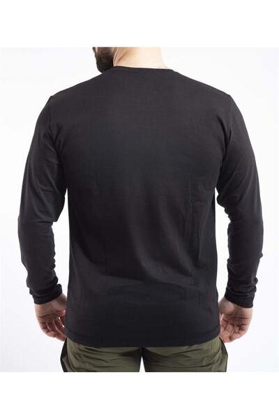 VAV WEAR Men's Long Sleeve Outdoor T-shirt - Anti-Sweat, Crew Neck, Cotton Basetı04