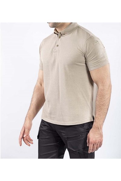 VAV WEAR Ανδρικό καλοκαιρινό μπλουζάκι από βαμβακερό κοντομάνικο γιακά πόλο Lacoste - TLAC01