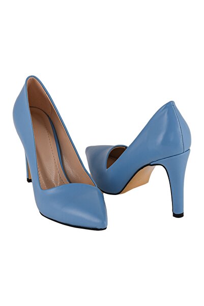 JustBow Women's Turquoise Heeled Shoes