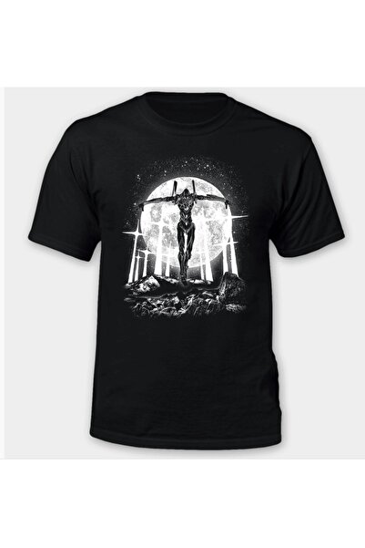 GALASHOP تي شيرت إيفانجيليون مون للجنسين